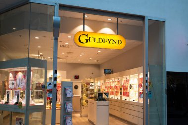 Stockholm, İsveç - 4 Şubat 2025: Guldfyand, İsveç 'te mücevher satan mağazalar zinciri.