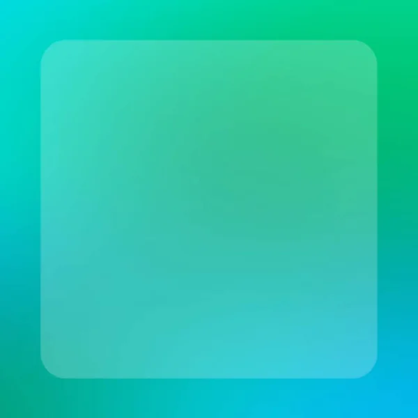 Weißes Quadratisches Transparentes Glas Auf Dem Farbenfrohen Farbverlauf Hintergrund Einfaches — Stockfoto