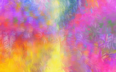 Renkli soyut suluboya arka plan. Renkli soyut fırça darbeleri. Renkli fırça sanat arka planı. Dijital resim. Modern sanat. Çağdaş sanat.