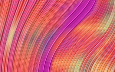 Dinamik renk serisi. Fütürist soyut renkli bir arka plan. Renkli dalgalı çizgileri olan sanatsal soyutlama. Renkli deforme çizgi dokuları. Yaratıcı çok renkli dalga çizgisi deseni.