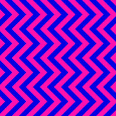 Klasik pembe ve mavi simgesiz desen. Kusursuz zikzak desenli arka plan. Düzenli doku arka planı. Poster, broşür, broşür, arkaplan, kart vs. için uygun.