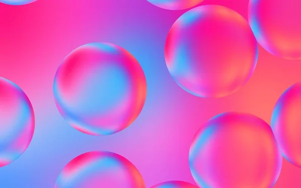 Fondo Artístico Burbuja Agua Ilustración Gotas Burbuja Transparentes Sobre Fondo — Foto de Stock
