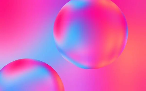 stock image Artistic 3D water bubble background. 3D illustration of transparent bubble drops on colorful gradient background. Colorful water bubbles. Suitable for poster, cover, backdrop, presentation, etc.