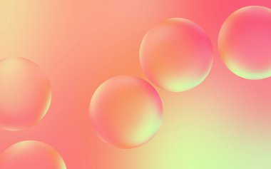 Sanatsal 3 boyutlu su kabarcığı arka planı. Pastel gradyan arkaplanda şeffaf baloncuk damlalarının 3 boyutlu çizimi. Pastel su kabarcıkları. Poster, kapak, arkaplan, sunum vs. için uygun.