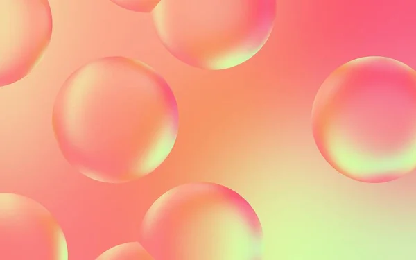 Künstlerische Wasserblase Hintergrund Illustration Transparenter Blasentropfen Auf Pastellfarbenem Hintergrund Pastellfarbene — Stockfoto
