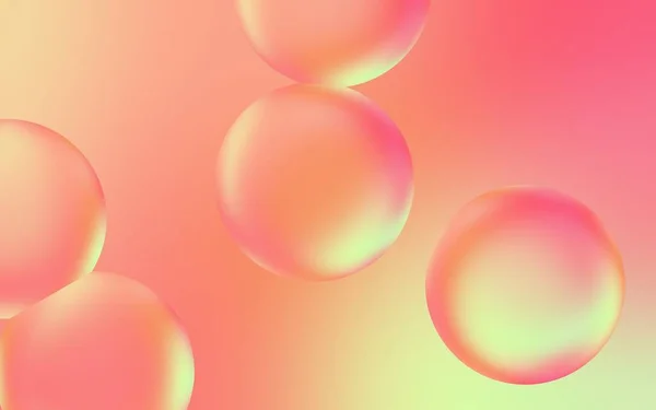 Artistic 3D water bubble background. 3D illustration of transparent bubble drops on pastel gradient background. Pastel water bubbles. Suitable for poster, cover, backdrop, presentation, etc.