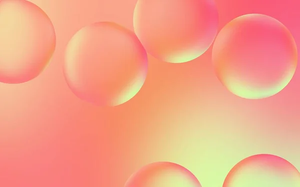 Художній Фон Водяної Бульбашки Ілюстрація Прозорих Крапель Бульбашки Пастельному Градієнтному — стокове фото
