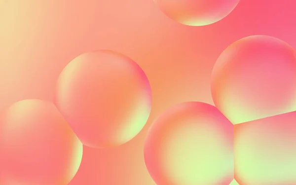 Художній Фон Водяної Бульбашки Ілюстрація Прозорих Крапель Бульбашки Пастельному Градієнтному — стокове фото