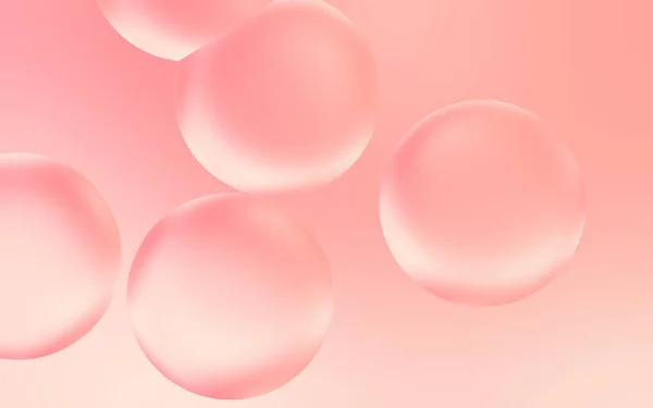 Krásné Vodní Bublina Pozadí Ilustrace Průhledných Kapek Bublin Hladkém Pozadí Royalty Free Stock Obrázky