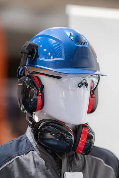 Ppe Industrial Work Safety Personal Protection Equipment Display Safety Helmet — Stock Photo, Image