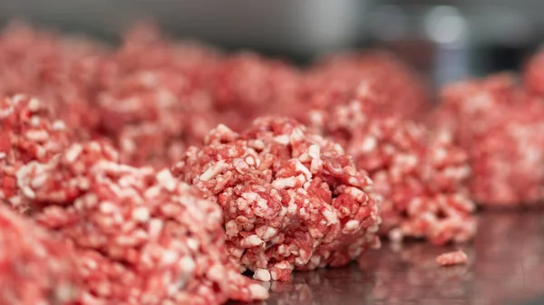 Fleischbällchen Für Burger Einem Großen Restaurant Zubereitet — Stockfoto