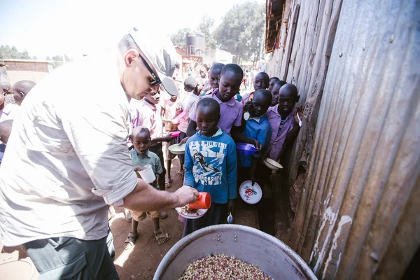 Кітале Кенія 2017 Місіонерська Команда Благодійного Фонду Приїхала Щоб Допомогти Стокова Картинка