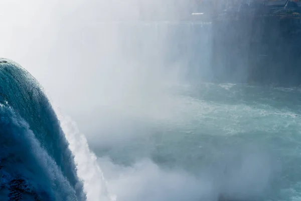 Ніагарський Водоспад Американської Канадської Сторін Веселіться Над Водоспадом Найпопулярніше Місце — стокове фото