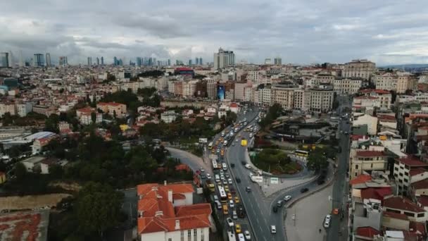 Стамбул Вид Висоти Одне Найбільших Міст Світу Туристичне Місто Метрополіс — стокове відео