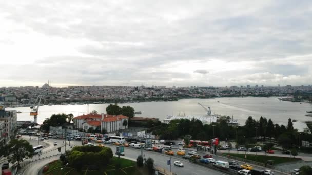 Istanbul View Height One Largest Cities World Tourist City Metropolis — Stock Video