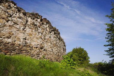 Eski Transilvanya Sakson Köyü Ortaçağ kilisesi Romanya