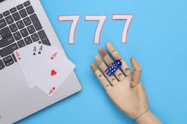 Büyük kazanç konsepti, kumar, risk ve şans, 777