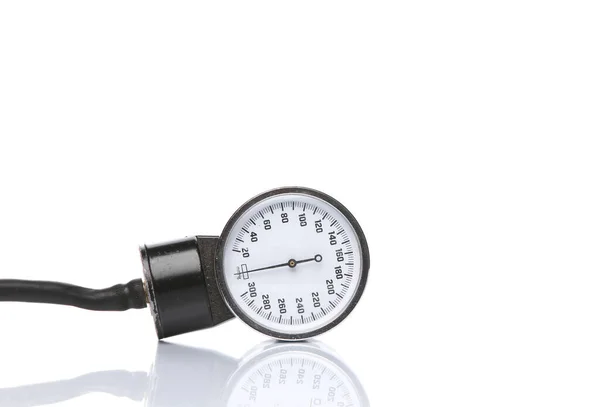 stock image Medical monometer isolated on white background with reflection