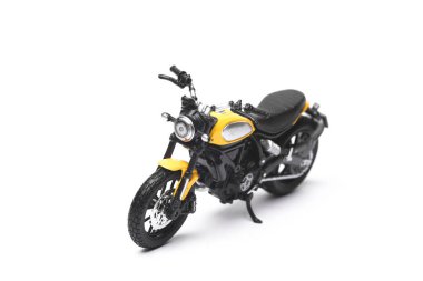 Motosiklet Modeli beyaz arka plan üzerinde izole