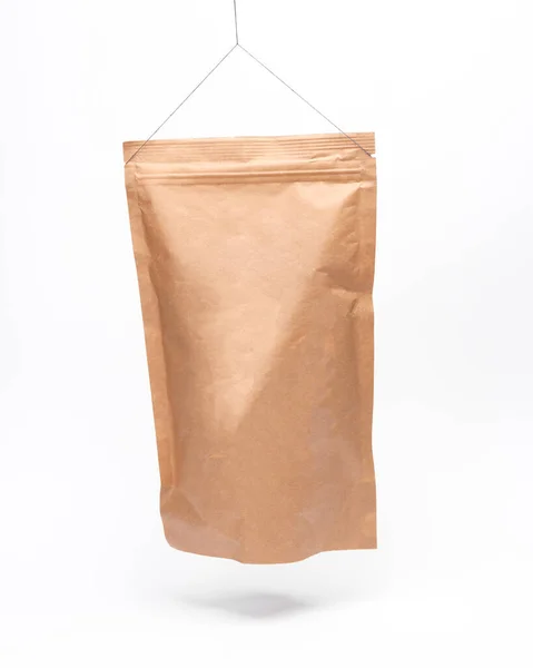 Craft Product Packaging White Label Mockup Levitates White Background — Stock Photo, Image