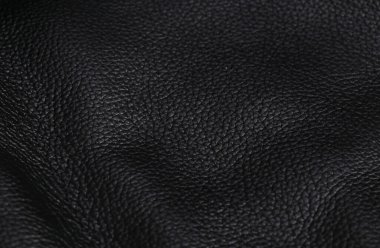 Dalgalı siyah deri yüzey dokusu