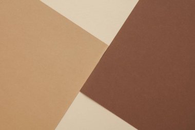 Kağıt yapraklarından kahverengi-bej arkaplan