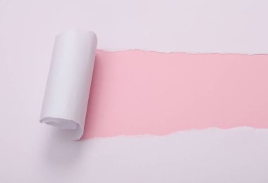 Metin için yırtık kağıt alanı. Yaratıcı model