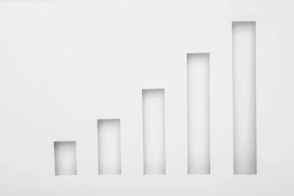 Cut Paper Shape Charts Business Concept — Stock Photo, Image