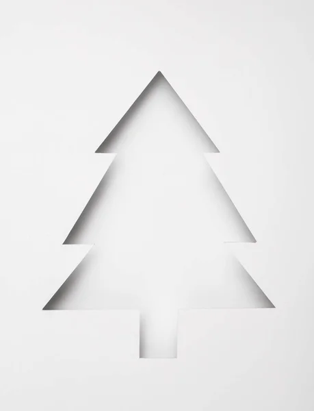 Χαρτί Κοπής Σχήμα Χριστουγεννιάτικου Δέντρου — Φωτογραφία Αρχείου