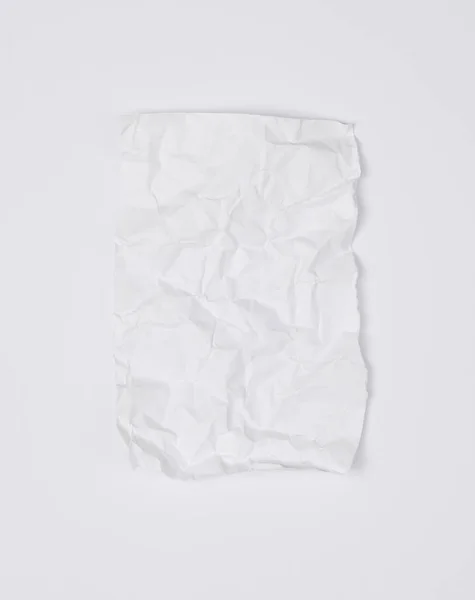 Witte Verfrommelde Vellen Papier Een Witte Achtergrond — Stockfoto