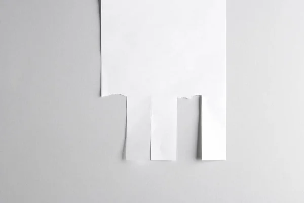 Modèle Blanc Publicité Murale Blanche Avec Espace Pour Les Numéros — Photo