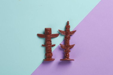 Pastel Arkaplanda Plastik Amerikan İdolleri