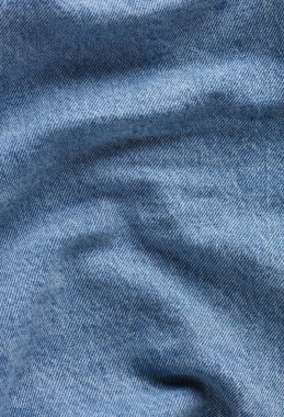 Mavi dalgalı kot yakın çekim dokusu