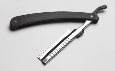 Beyaz arka planda düz jilet