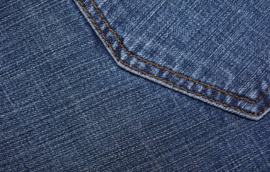 Kot pantolonun arka cebi. Kapatın.