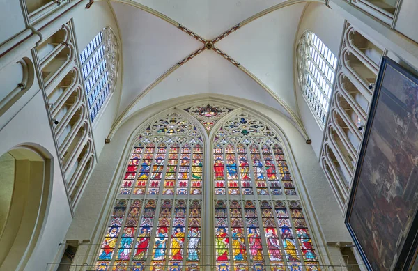 Brujas Bélgica Julio 2020 Vistas Interiores Catedral San Salvador — Foto de Stock