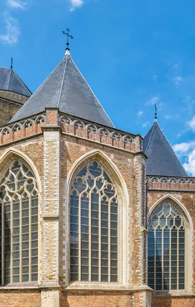 Brugge België Detail Van Apsis Van Salvator Kathedraal — Stockfoto