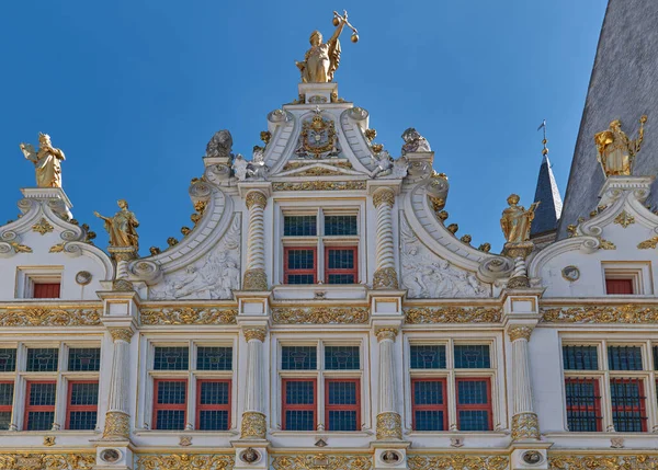 Brugge België Uitzicht Naar Boven Het Paleis Van Justitie Het — Stockfoto