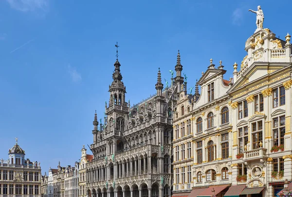 Brussel Beigium Grote Markt Met Het Huis Van Koning Stadsmuseum — Stockfoto