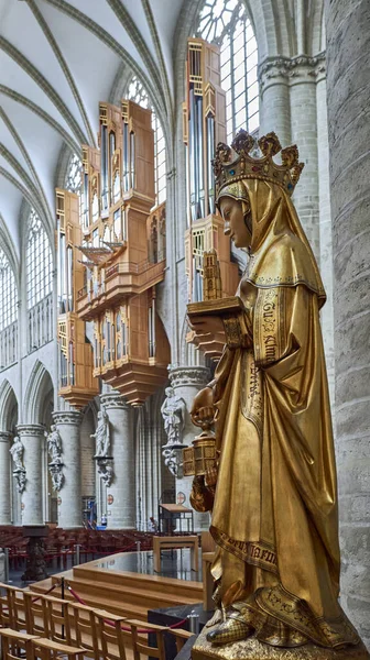 Brüksel Beigium Eylül 2018 Aziz Michael Gudule Katedrali Ndeki Aziz — Stok fotoğraf