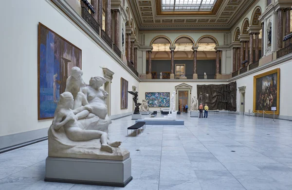 Брюссель Бейджиум Сентября 2018 Года Скульптуры Картины Королевском Музее Изобразительных — стоковое фото