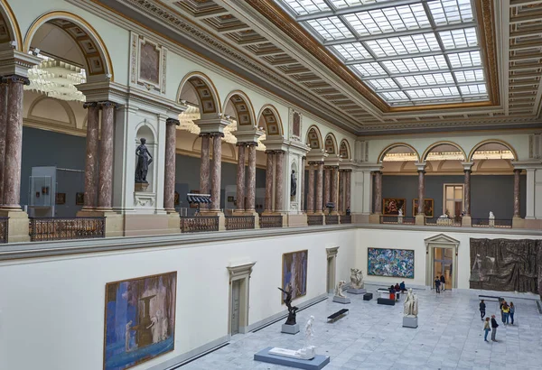 Брюссель Бейджиум Сентября 2018 Года Скульптуры Картины Королевском Музее Изобразительных — стоковое фото