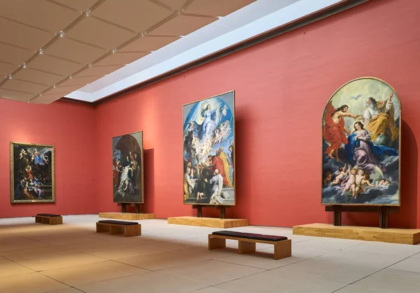 Bruxelas Beigium Setembro 2018 Salão Com Pinturas Rubens Museu Real — Fotografia de Stock