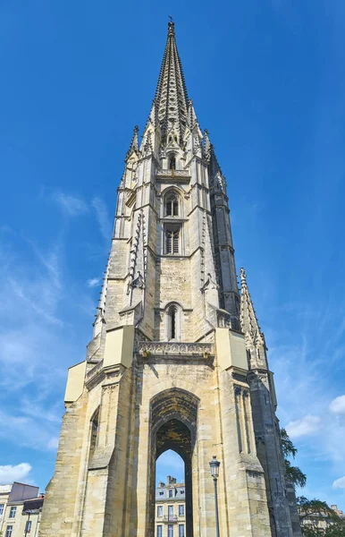 France Bordeaux Spire Bell Tower Michel Basilica — Stock Photo, Image