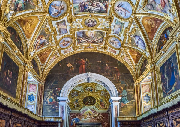 Neapol Włochy Lipca 2019 Zakrystia Kościoła Klasztoru San Martino — Zdjęcie stockowe