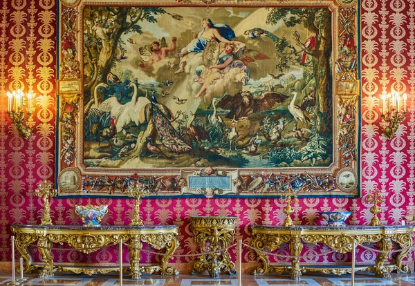 Nápoles Italia Marzo 2019 Primera Antesala Del Palacio Real —  Fotos de Stock