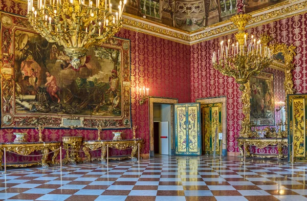 Napoli Marzo 2019 Prima Anticamera Del Palazzo Reale — Foto Stock