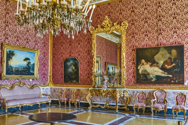 Neapel Italien März 2019 Die Königlichen Gemächer Des Königspalastes — Stockfoto
