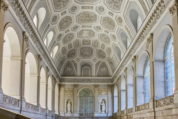 Nápoles Italia Marzo 2019 Gran Hall Entrada Del Palacio Real — Foto de Stock