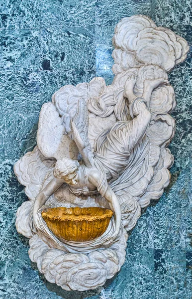 Palermo Italië Oktober 2022 Een Marmeren Sculptuur Met Een Stuiver — Stockfoto